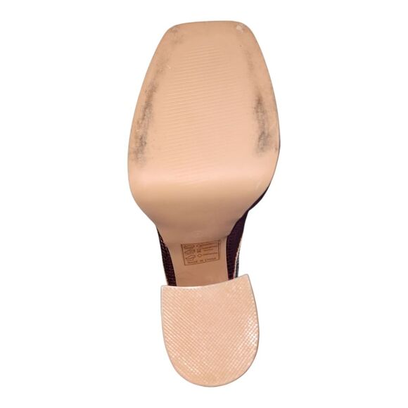 Pink Metallic Star Peep Toe Platform Ankle Booties 70s Cosplay Abba Size 6 - Picture 5 of 8